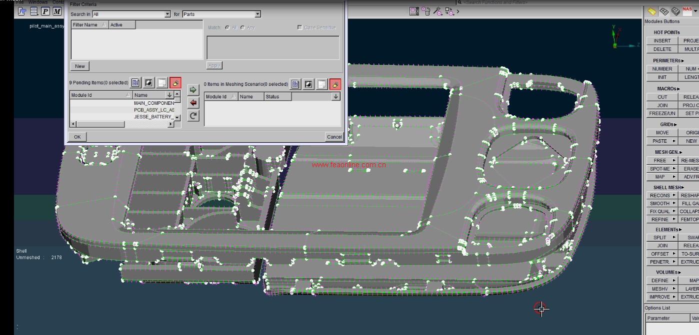 批处理（batch mesh）生成四面体网格